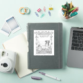 "Dit boek is van" Vintage Boekplaat Sticker (iPad Cover)