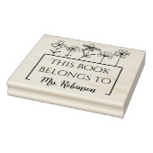 Dit boek is van Wildflower-boeklabel Rubberstempel (Stempel)