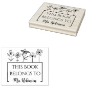 Dit boek is van Wildflower-boeklabel Rubberstempel (Gestempeld)