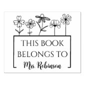 Dit boek is van Wildflower-boeklabel Rubberstempel (Afrduk)