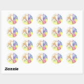 "Dit boek is van" zeeboekplaat Ronde Sticker (Vel)