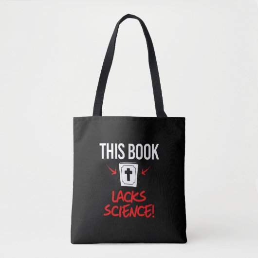 Dit boek mist wetenschap tote bag (Voorkant)