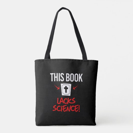 Dit boek mist wetenschap tote bag (Achterkant)