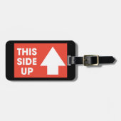 Dit bord aan de zijkant bagagelabel (Voorkant horizontaal)