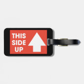 Dit bord aan de zijkant bagagelabel (Achterkant horizontaal)