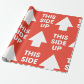 Dit bord aan de zijkant cadeaupapier (Uitgerold)