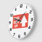 Dit bord aan de zijkant grote klok (Hoek)