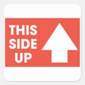 Dit bord aan de zijkant vierkante sticker (Voorkant)