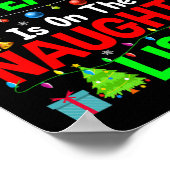 Dit Bowling Team Op Stoute Lijst Schattige Kerst E Poster (Hoek)