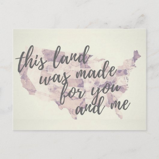 Dit Briefkaart voor patriottische landprotesten (Voorkant)