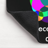 Dit bureau is moderne kunstmousepad muismat (Hoek)