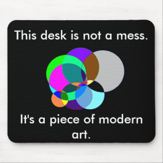 Dit bureau is moderne kunstmousepad muismat