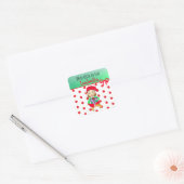 Dit cadeau is bedoeld voor persoonlijke cadeautjes vierkante sticker (Envelop)