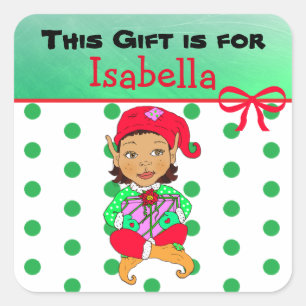 Dit cadeau is bedoeld voor persoonlijke cadeautjes vierkante sticker