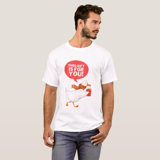 DIT CADEAU IS VOOR JOU! T-SHIRT (Voorkant volledig)