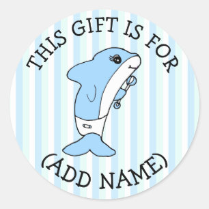 Dit cadeautje is voor (Naam toevoegen) CadeauLabel Ronde Sticker