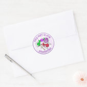 Dit cadeautje is voor (Naam toevoegen) CadeauLabel Ronde Sticker (Envelop)