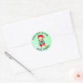 Dit cadeautje is voor (Naam toevoegen) CadeauLabel Ronde Sticker (Envelop)