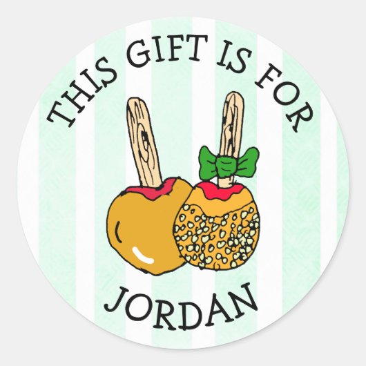 Dit cadeautje is voor (Naam toevoegen) CadeauLabel Ronde Sticker (Voorkant)