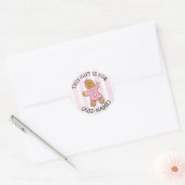 Dit cadeautje is voor (Naam toevoegen) CadeauLabel Ronde Sticker (Envelop)