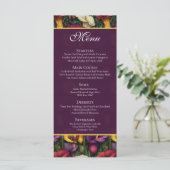 Dit Calla Lilies bloem thema huwelijksproduct con Menu (Staand voorkant)