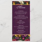 Dit Calla Lilies bloem thema huwelijksproduct con Menu (Voorkant)