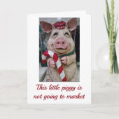 DIT **CHRISTMAS PIGGY** IS EEN COMITÉ OM ERVOOR TE FEESTDAGEN KAART (Voorkant)