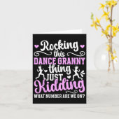 Dit dans oma ding dansen oma van een danser kaart (Gele Bloem)