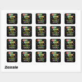 Dit dansgedoe escaleerde snel vierkante sticker (Vel)