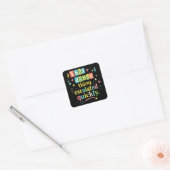 Dit dansgedoe escaleerde snel vierkante sticker (Envelop)