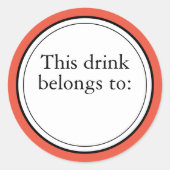 Dit drankje is van ronde sticker (Voorkant)