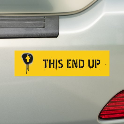 DIT EIND BUMPERSTICKER (Op auto)