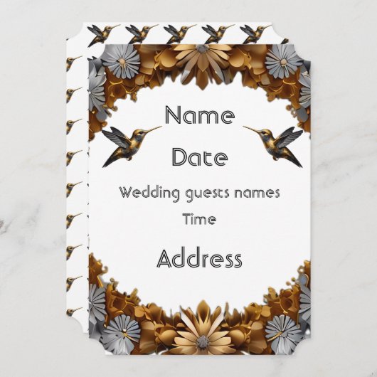 Dit elegante ontwerp kaart (Voorkant / Achterkant)