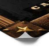 Dit embleem van de stad Sawtelle Poster (Hoek)