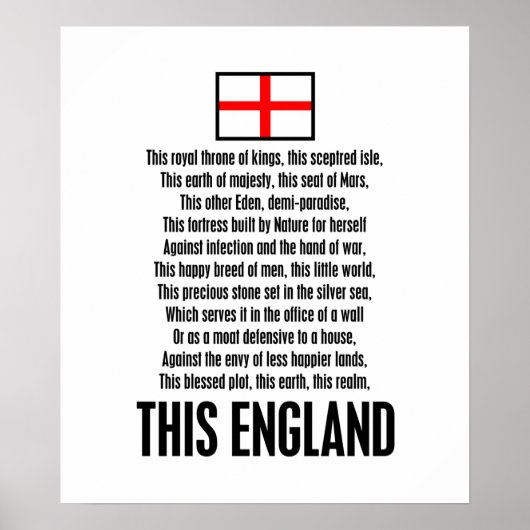Dit Engeland Poster (Voorkant)