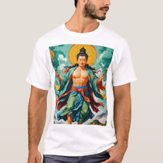 Dit fascinerende kunstwerk toont een tijdreizende t-shirt