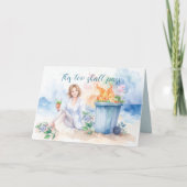 Dit gaat ook weer voorbij. Afvalbakbrand Bedankkaart (Voorkant)