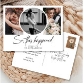 Dit gebeurde dus in galerij Multi-Photo Elopement Briefkaart