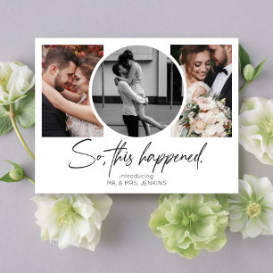 Dit gebeurde dus in galerij Multi-Photo Elopement Briefkaart