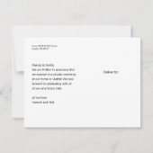 Dit gebeurde dus in galerij Multi-Photo Elopement Kaart (Achterkant)