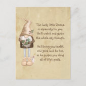Dit gelukkige kleine Gnome Succes & Gezondheid Briefkaart (Voorkant)