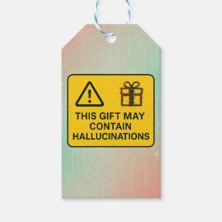 Dit geschenk kan hallucinaties bevatten - grappige cadeaulabel
