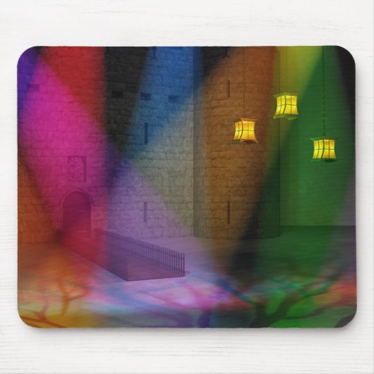 Dit geweldige podium van Fools Mousepad Muismat (Voorkant)