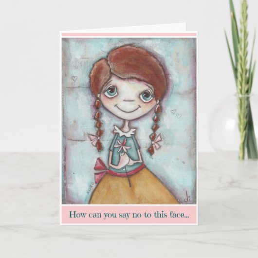 Dit gezicht - Birthday Kaart (Voorkant)