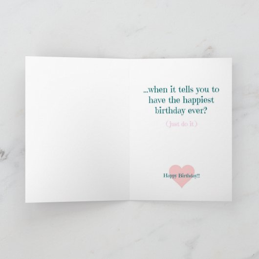 Dit gezicht - Birthday Kaart (Binnen)