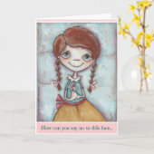 Dit gezicht - Birthday Kaart (Gele Bloem)