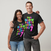 Dit Glow-party-dier is zeven cadeau-T-shirt T-shirt (Unisex)