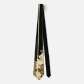 Dit gouden, kleurige en beige verjaardagsdagsblad  stropdas (Voorkant)