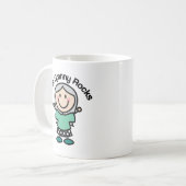 Dit granny Rocks Gift Idee Koffiemok (Voorkant links)