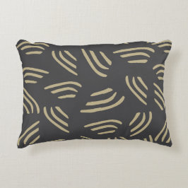 Dit grijs met neutrale vlekken accentkussen accent kussen